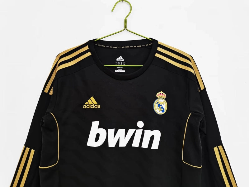 Retro Real Madrid 11/12 Away Black Long Sleeve