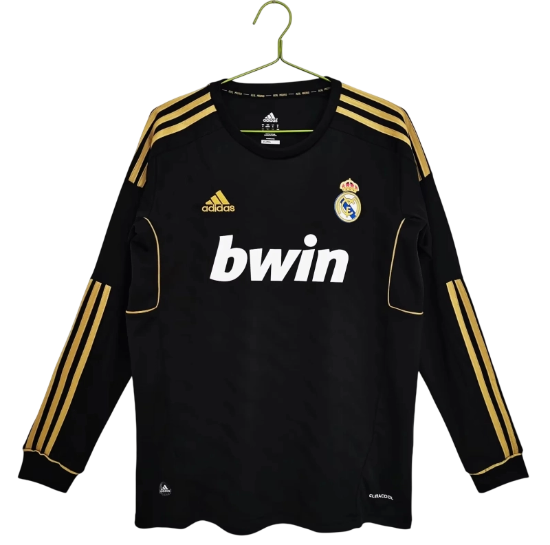 Retro Real Madrid 11/12 Away Black Long Sleeve