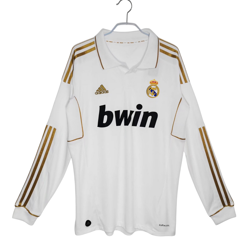 Retro Real Mαdrid 11/12 Home White Long Sleeve