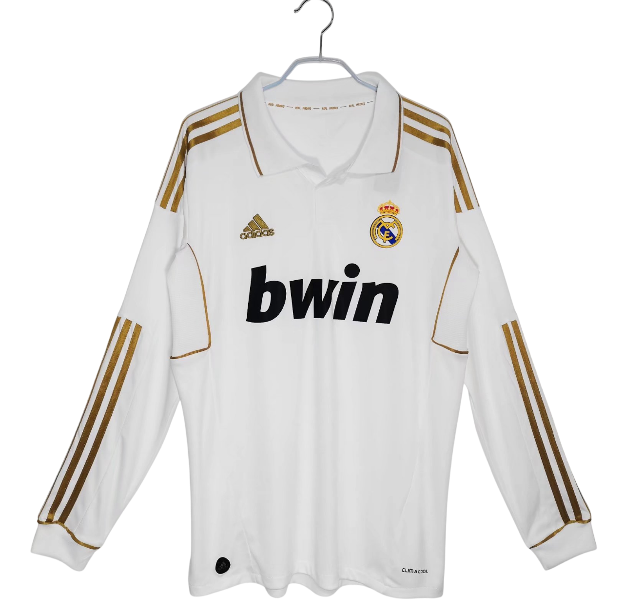 Retro Real Mαdrid 11/12 Home White Long Sleeve