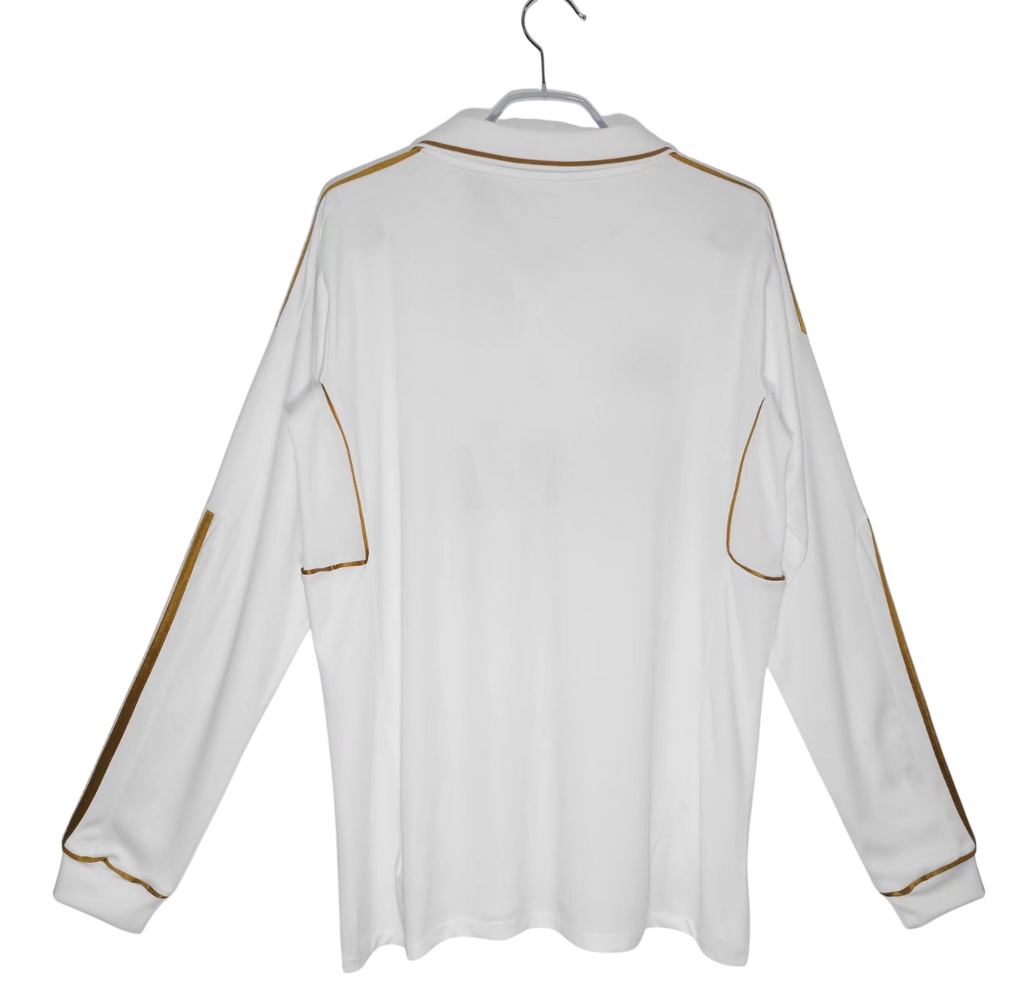 Retro Real Mαdrid 11/12 Home White Long Sleeve