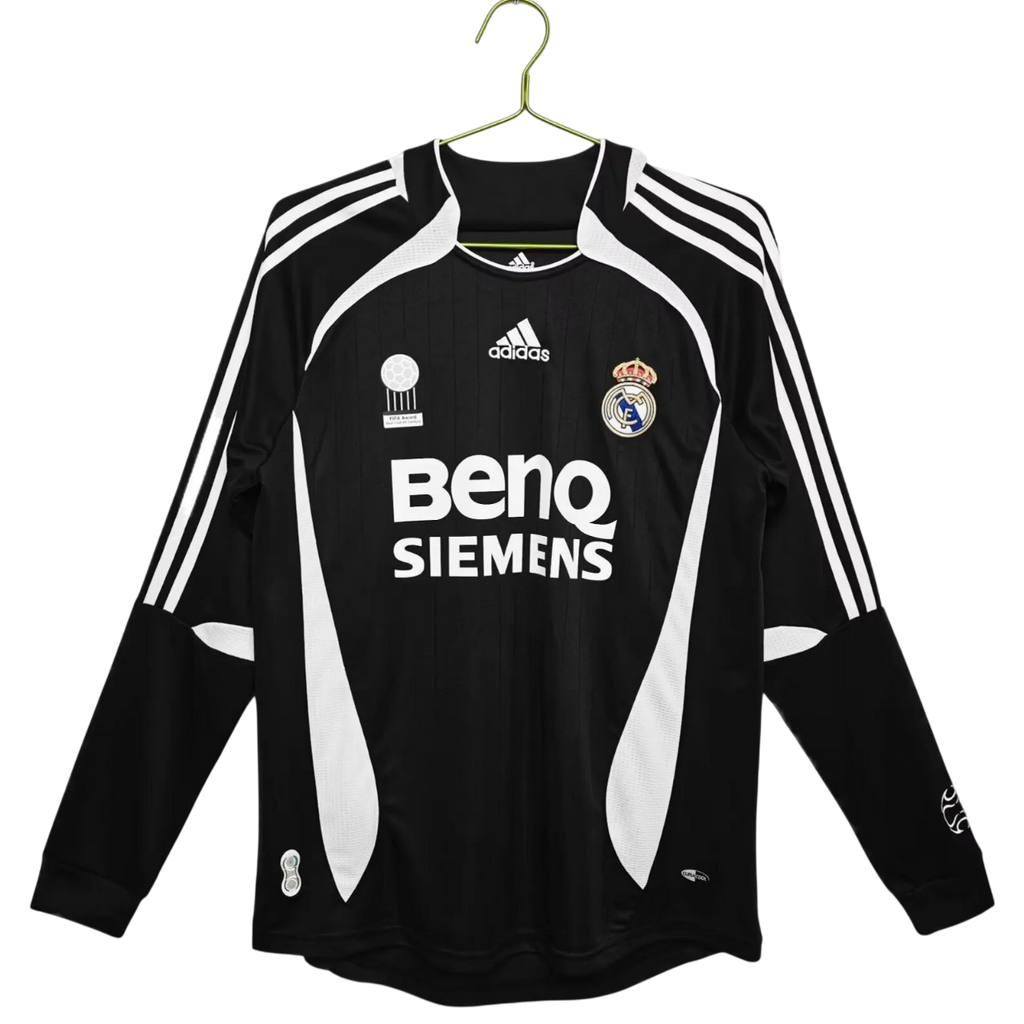 Retro Real Mαdrid 06/07 Away Black Long Sleeve